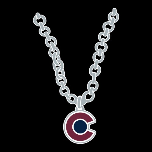 Colorado Avalanche Necklace logo iron on paper